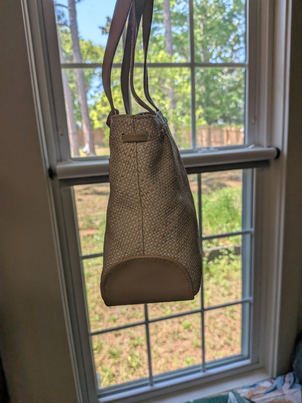 Liz Claiborne Woven Purse With Bow - Picture 3 of 15